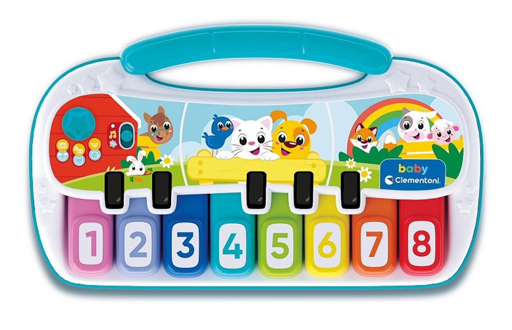 Levně CLEMENTONI Clemmy baby - Dětské elektrické piano se zvířátky