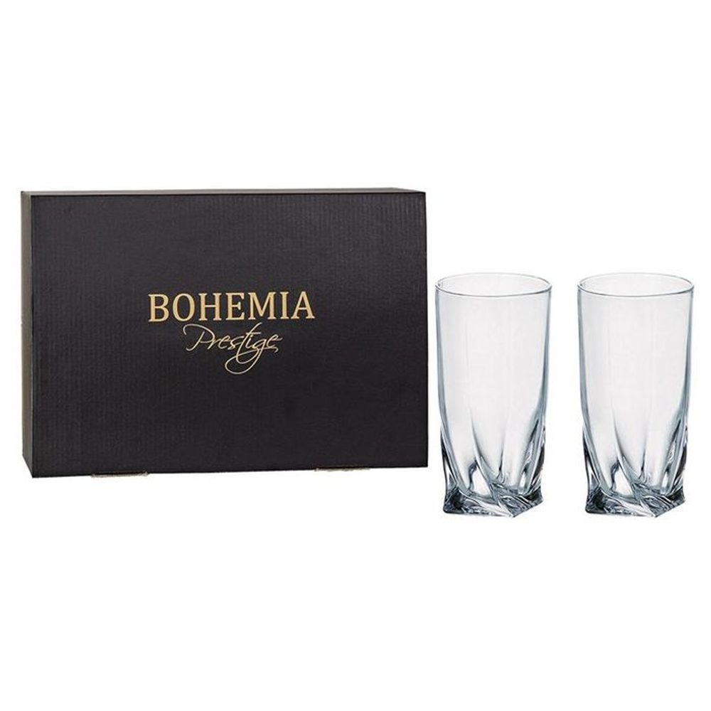Levně sklen. 350l, 6ks, BOHEMIA PR. QUADRO, long drink, DB