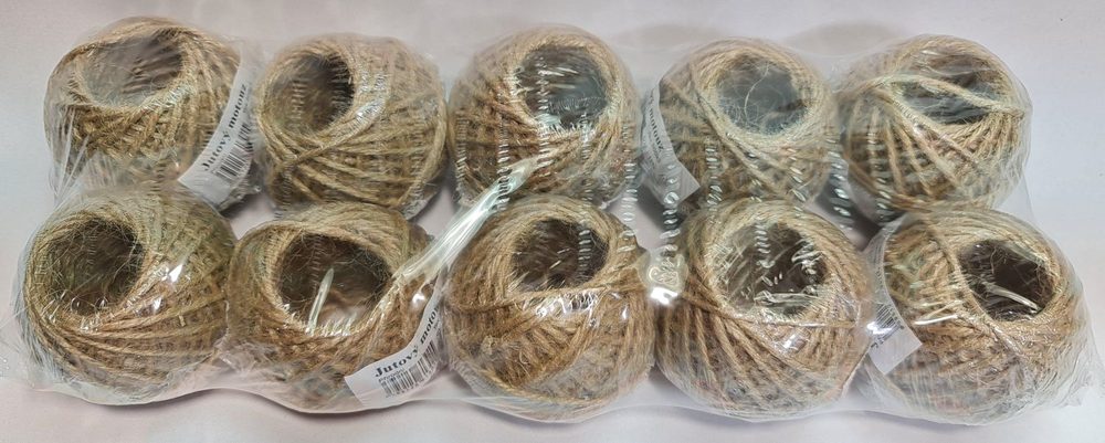 Levně motouz 50g JUTA, 33m, TEX500x3, CZ, přírodní