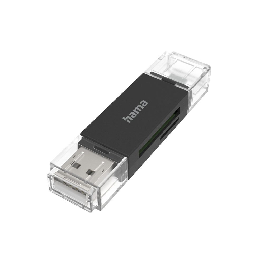 Levně Hama USB čtečka karet OTG, USB-A/micro USB 2.0