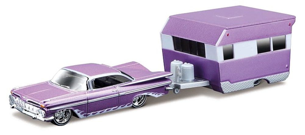 Levně Maisto - Design Tow &amp; Go, 1959 Chevrolet Impala Alameda Trailer, 1:64