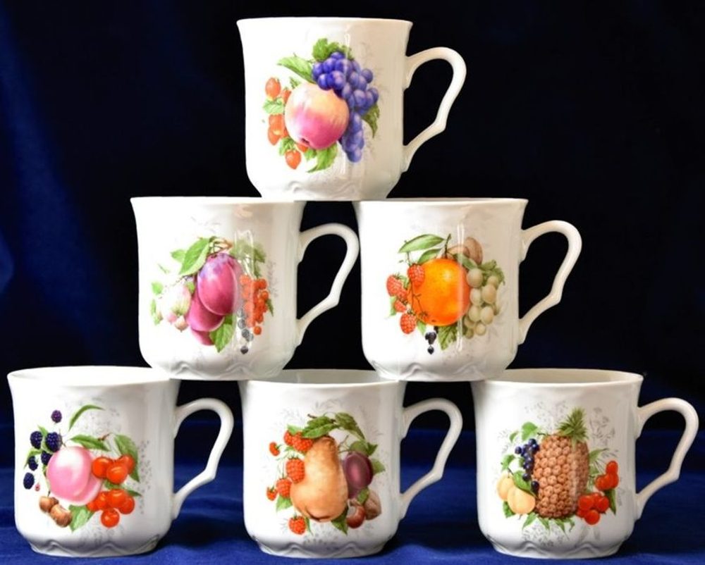 Levně hrnek 270ml KAREL-OVOCE 4159, čes.porcelán