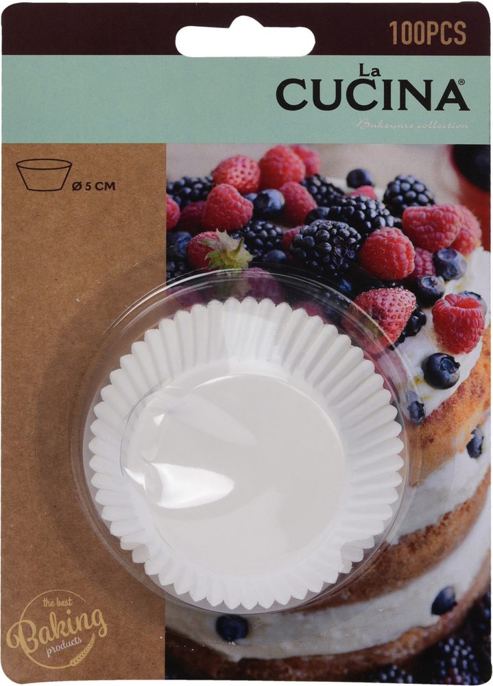 Levně košíček d60x35mm, 100ks bílý papír,MUFFINY