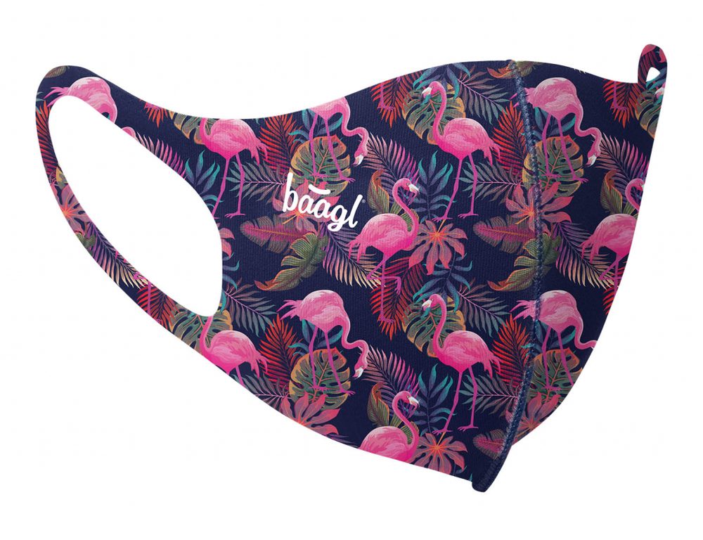 Levně BAAGL Antibakteriální rouška pro dospělé Flamingo
