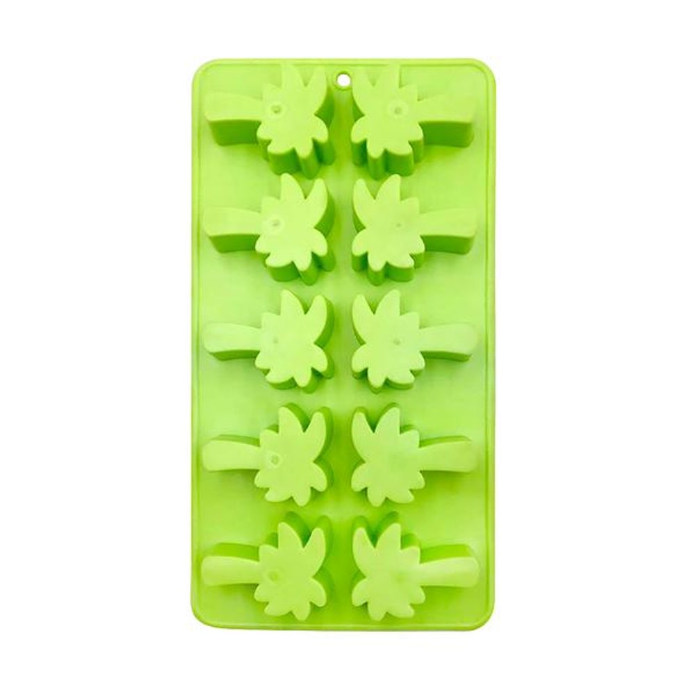 Levně TORO TVOŘÍTKO NA LED 21,5x11x2,3cm, zelená, palma, syntetická guma