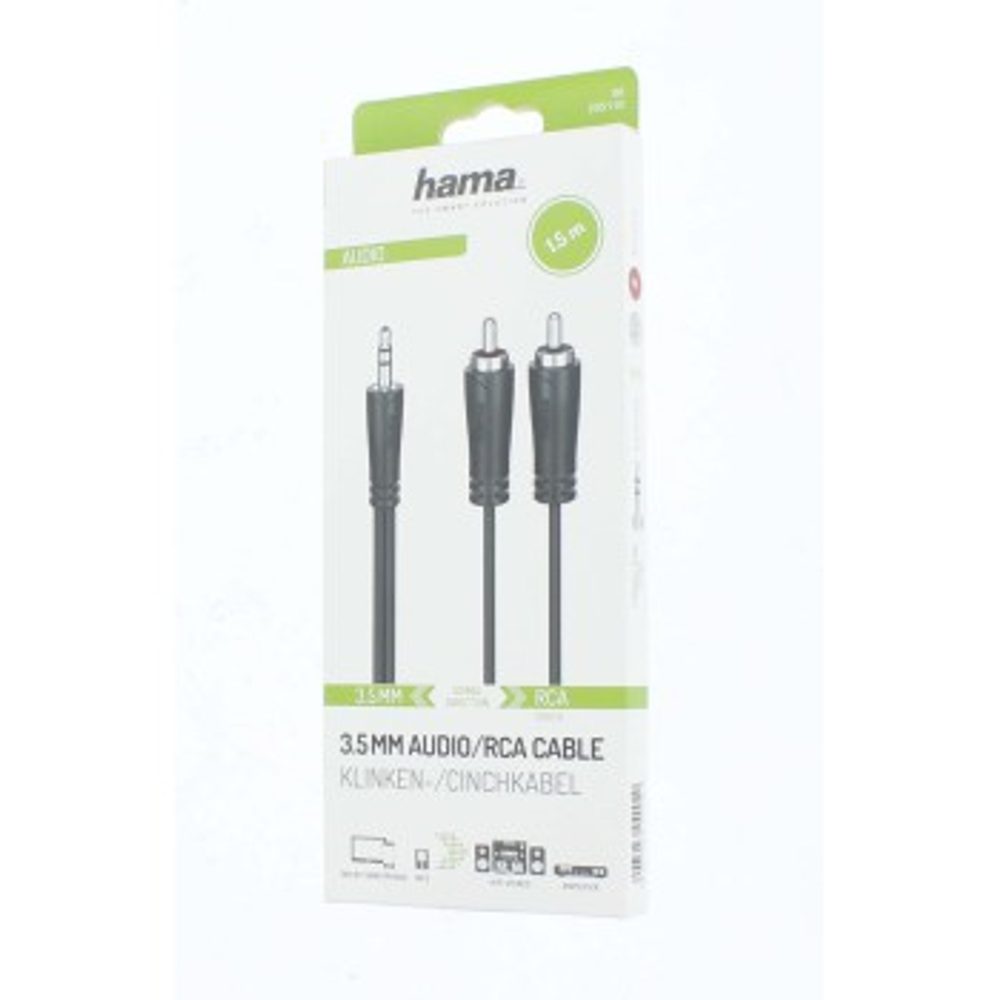 Hama audio kabel jack-2cinch, 1,5 m (obrázek 3)