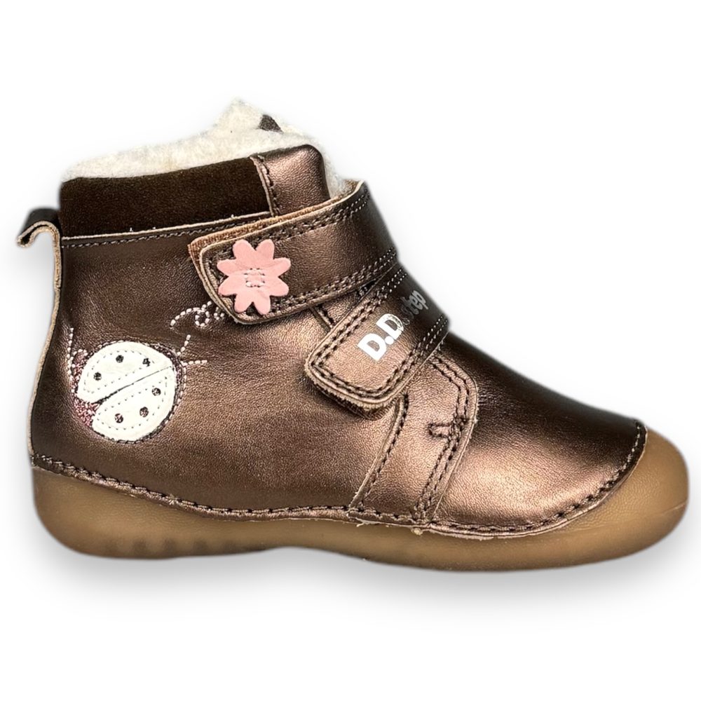 DDstep dětské zimní boty - Hnědé - 23