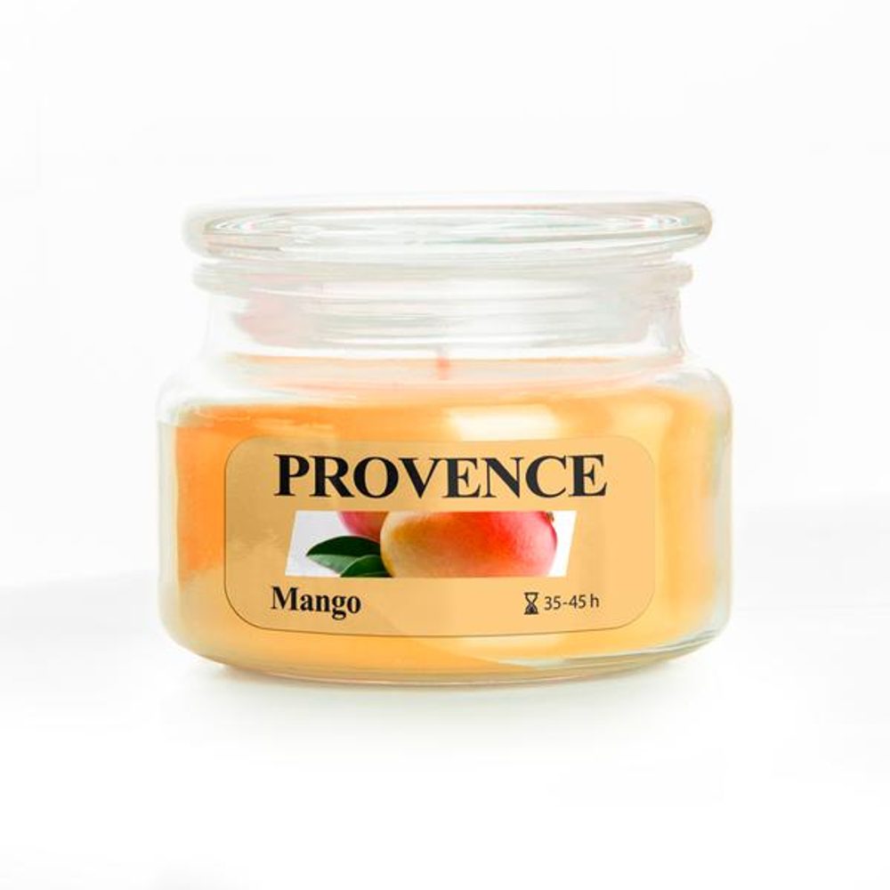 Levně Provence SVÍČKA VE SKLE S VÍČKEM 200G MANGO