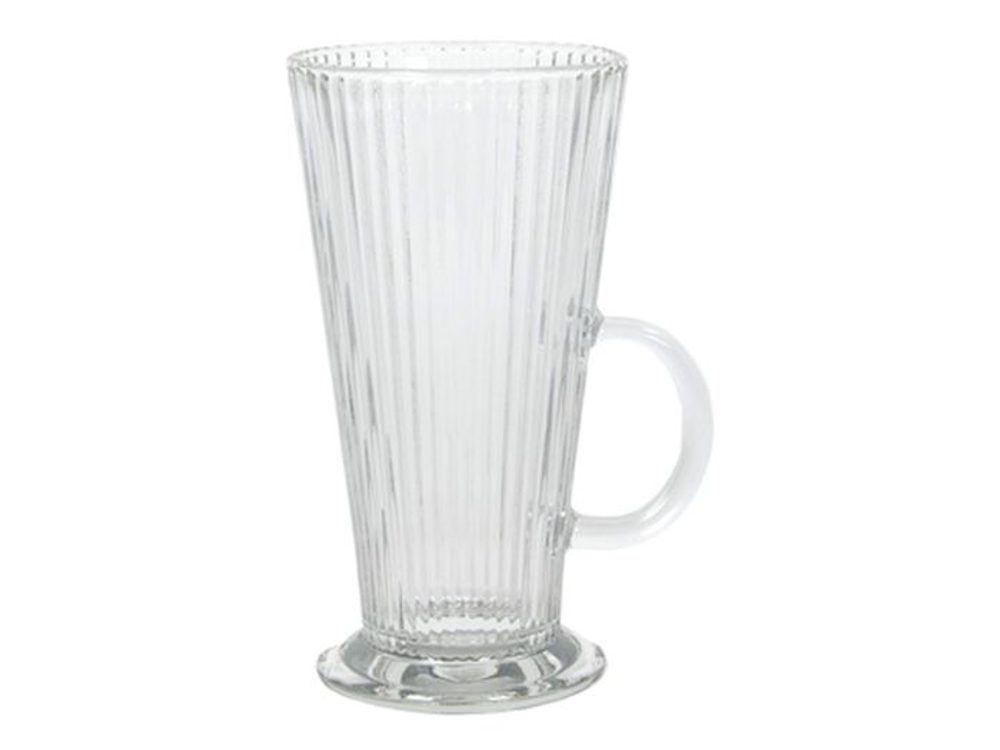Levně sklen. 300ml, 1ks, RIFFLES (BOSTON, LATTÉ) d8*14,5cm, s uchem