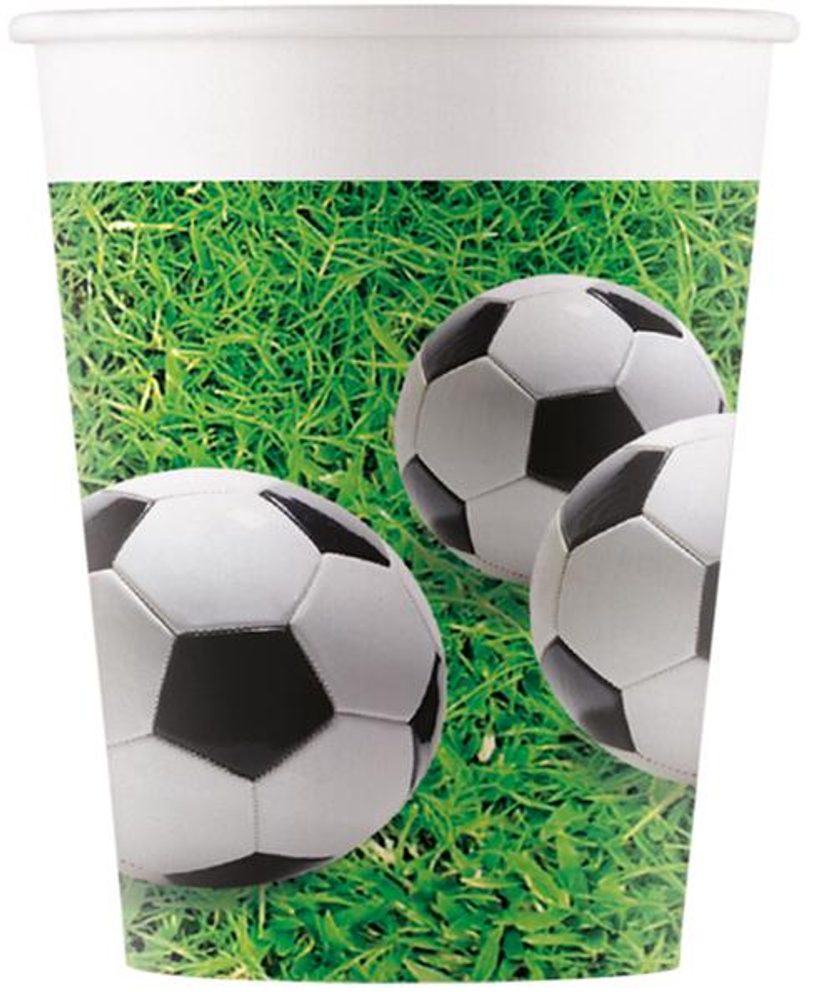 Levně PROCOS KELÍMKY PAPÍROVÉ FOTBAL 8 KS, 200 ML