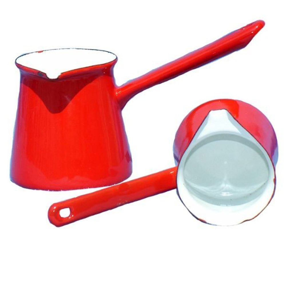 Levně džezva 0,4l, d 9cm, ECO CERAMIC, smalt, mix barev