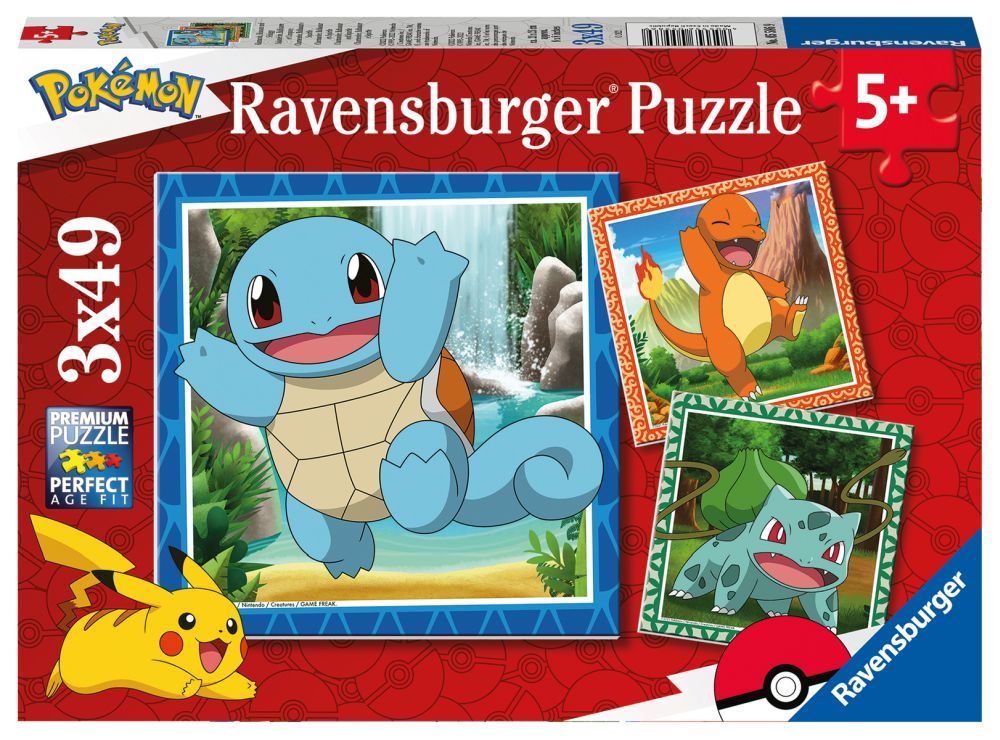 Levně Vypusťte Pokémony 3x49 dílků