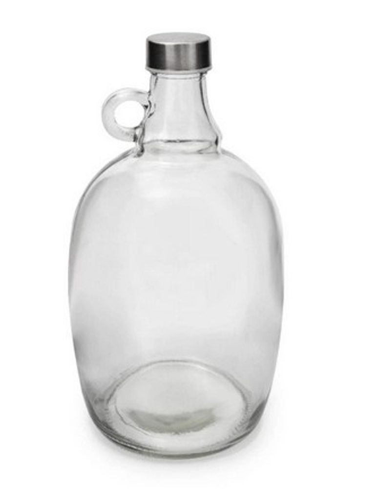 Levně láhev 2,0l SOUDEK ucho, kov.uzávěr, sklo