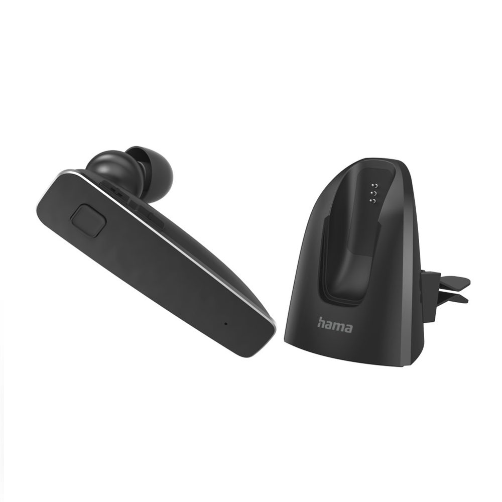 Levně Hama MyVoice2100, mono Bluetooth headset, pro 2 zařízení, hlasový asistent (Siri, Google)