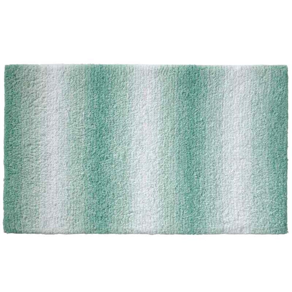 Levně KELA Koupelnová předložka Ombre 80x50 cm polyester nefritově zelená KL-23561