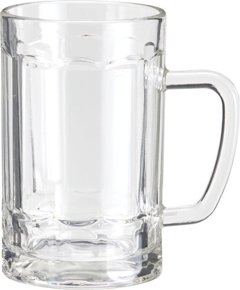 Levně sklen. 380ml, 1ks, bez cejchu, ucho, pivo
