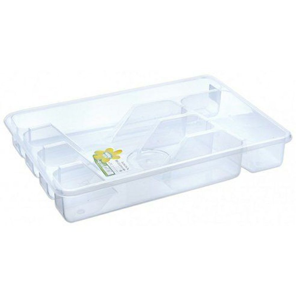 Levně příborník 34x26x4,5cm, 5přihrádek, transp.plast