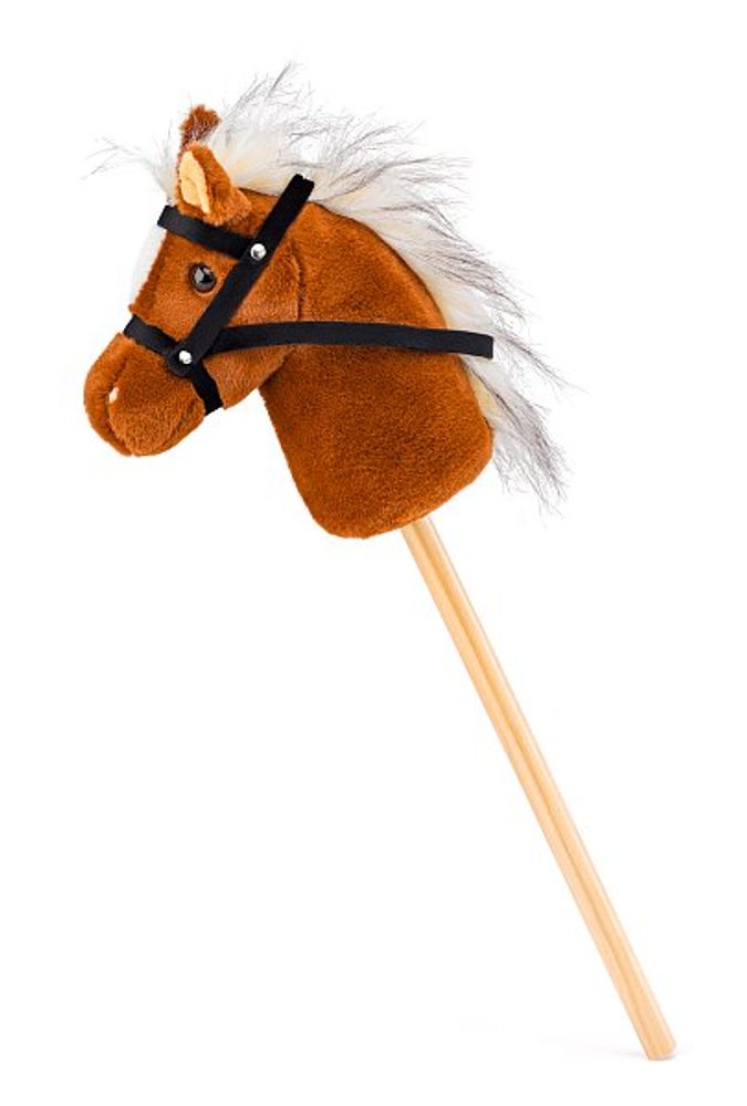 Levně FAUNICA Hobby horse Scarlet, světle hnědá hlava na tyči