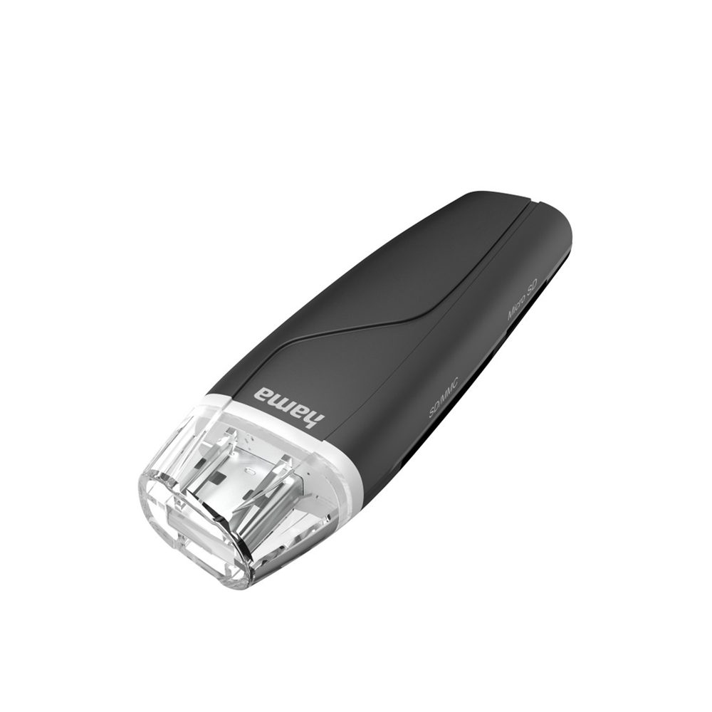 Levně Hama čtečka karet USB 2.0, microSD/SD, displej 24 ks (cena uvedená za 1 ks)