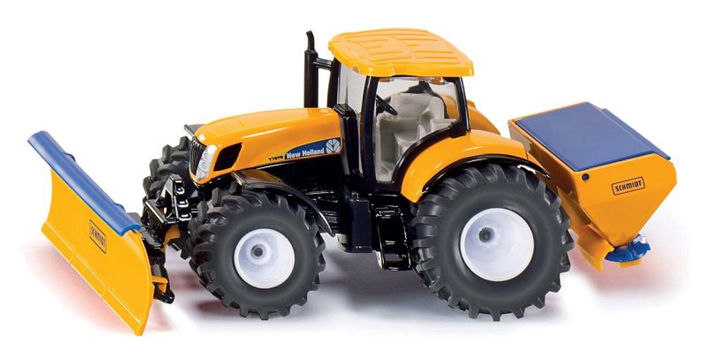 Levně SIKU Super - Traktor s přední radlicí a sypačem soli, 1:50