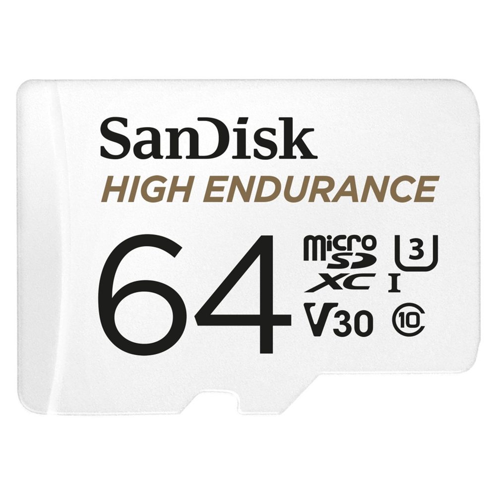 Levně SanDisk microSDHC High Endurance Video 64 GB C 10 U3 V30, adaptér