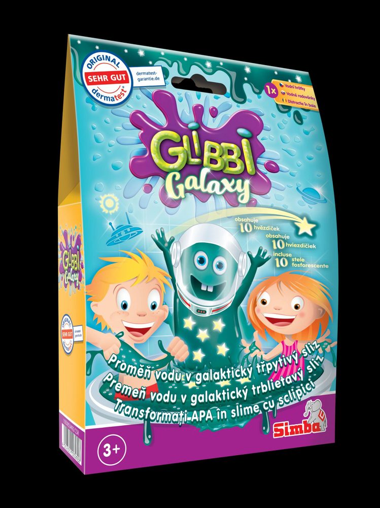 Levně Glibbi Galaxy Slime s hvězdičkami, DP10
