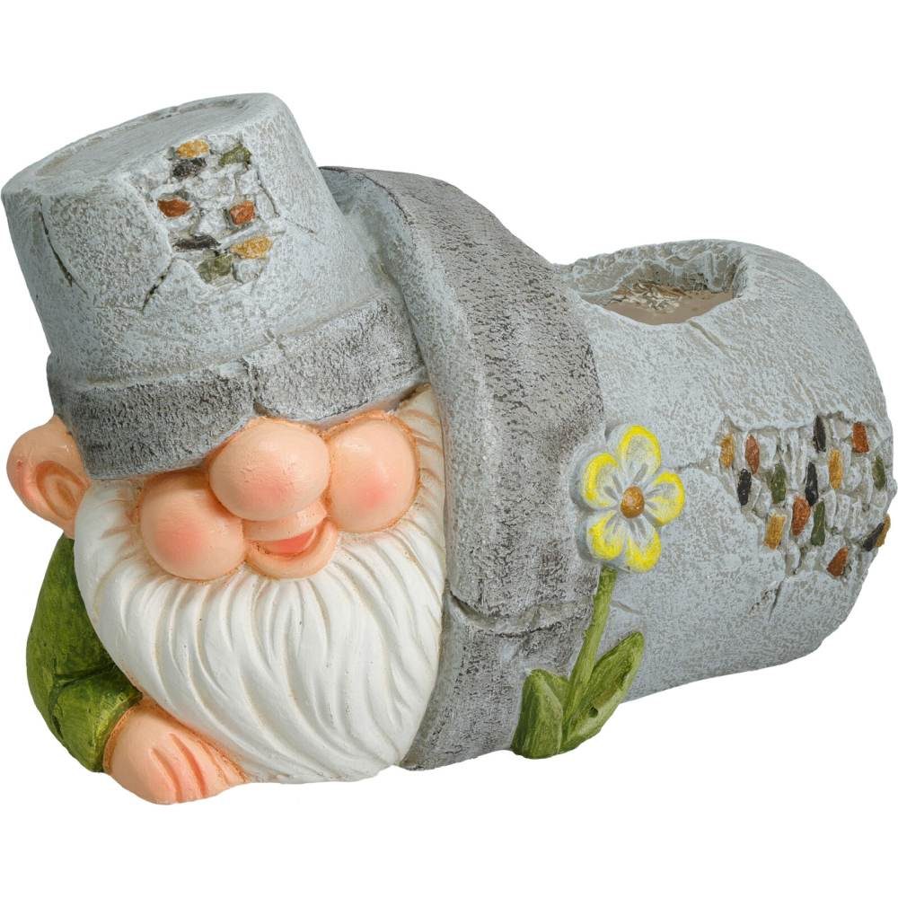 PROGARDEN Zahradní dekorace květináč trpaslík 30 x 20 x 21 cm pravá ruka KO-795250790prav