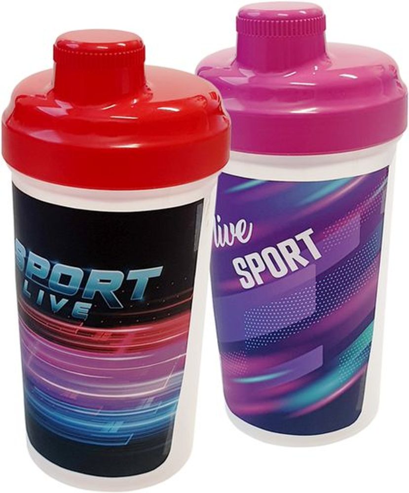Levně šejkr 0,50l, SportLife II, IML potisk, plast