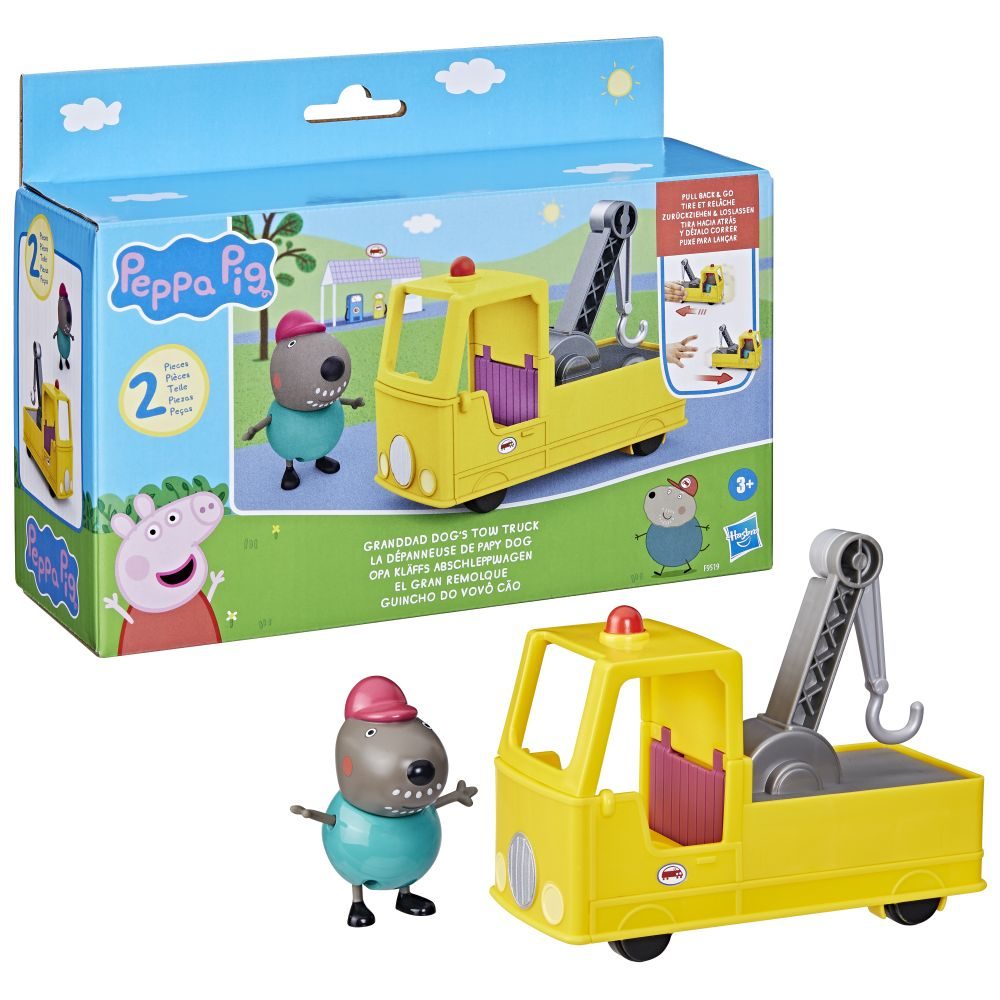 Levně PRASÁTKO PEPPA TAŽNÝ VŮZ DĚDY PSA