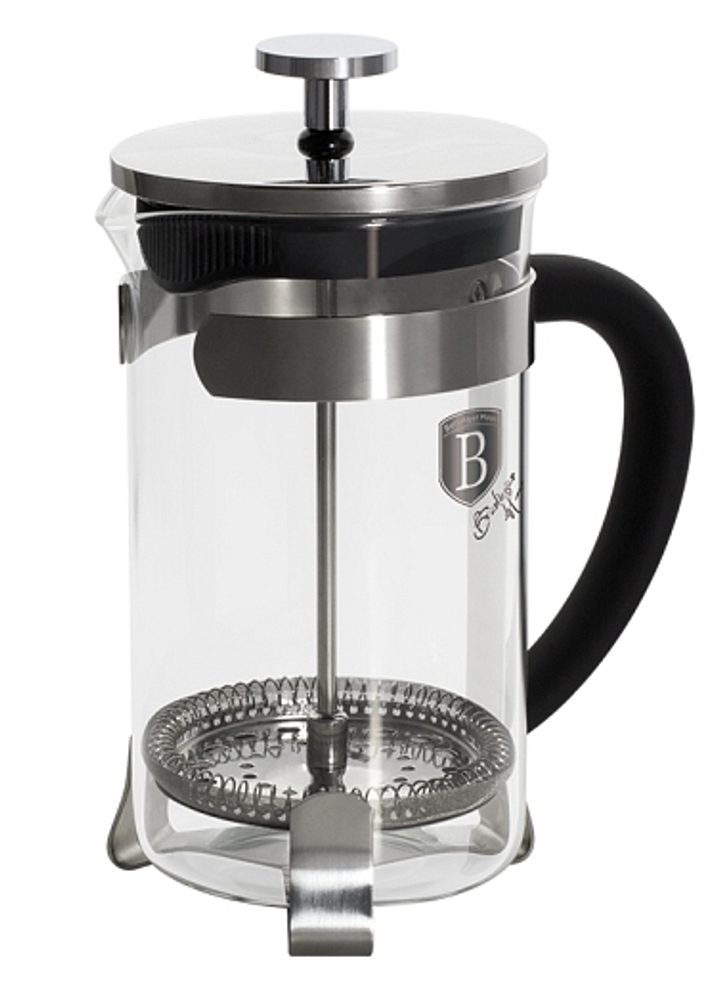 Levně BERLINGERHAUS Konvička na čaj a kávu French Press 800 ml černá BH-1788