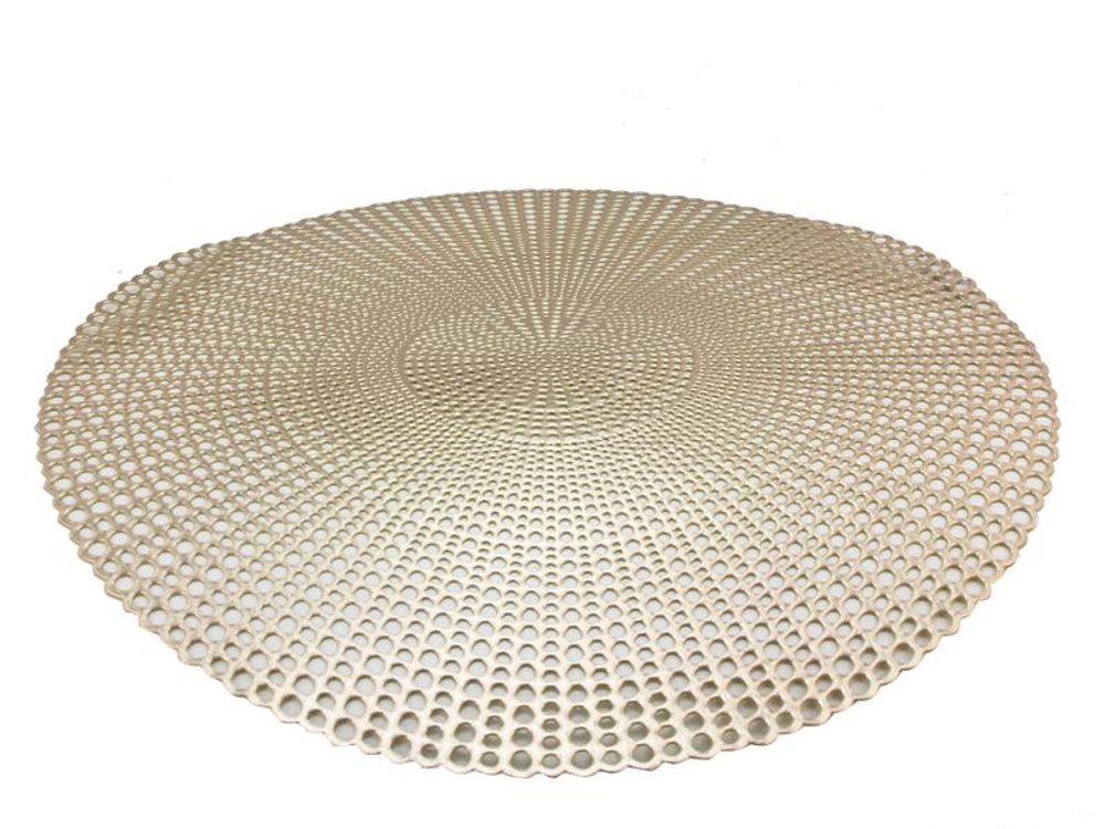 Levně HIT PROSTÍRÁNÍ KULATÉ PRŮM. 40 CM, ZLATO-ČERNÁ