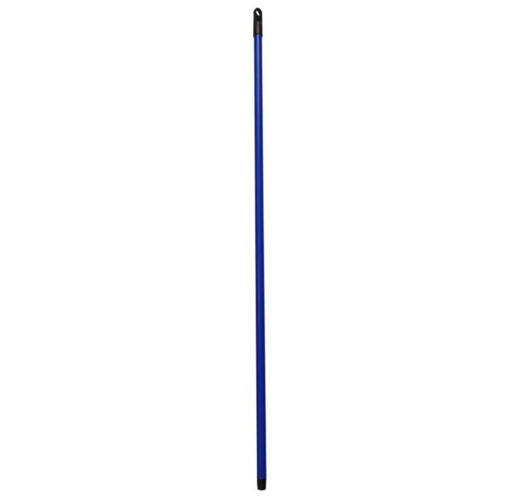 Levně hůl 120cm MODRÁ, hr.závit, kov/plast