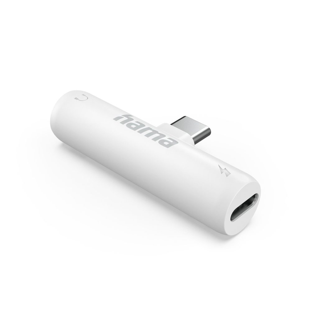 Levně Hama audio adaptér USB-C na jack 3,5 mm, aktivní, USB-C napájení