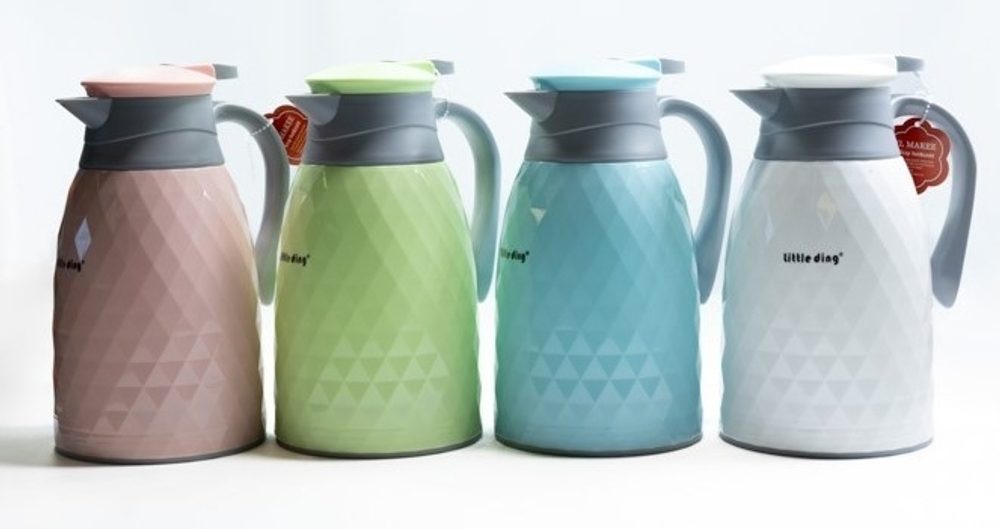 Levně termokonvice 1,0l, 4barvy, 2025, plast/sklo