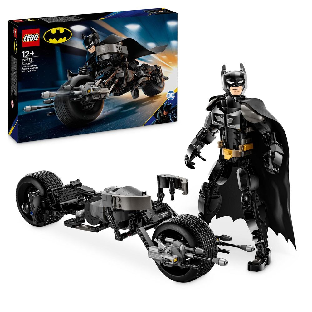 Levně Sestavitelná figurka: Batman™ a motorka Bat-Pod