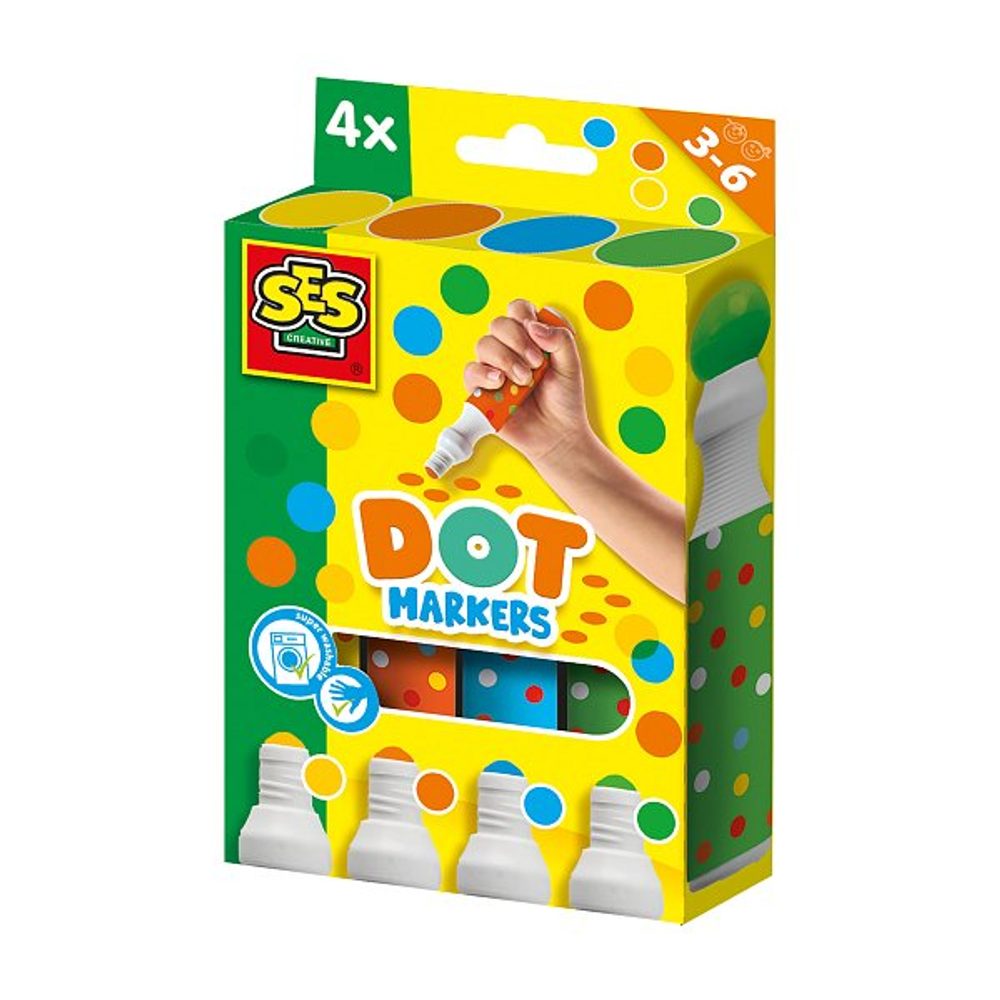 Levně SES Tečkovací fixy XXL - 4 barvy