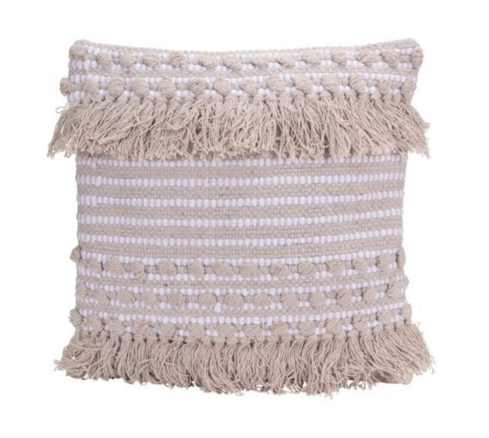 Levně HOMESTYLING Polštář dekorační se střapci bavlna 45 x 45 cm DESIGN 3 KO-A35850010des3