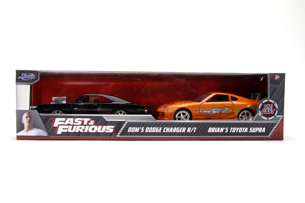 Levně Rychle a zběsile Twin Pack Toyota Supra a Dodge Charger 1:32
