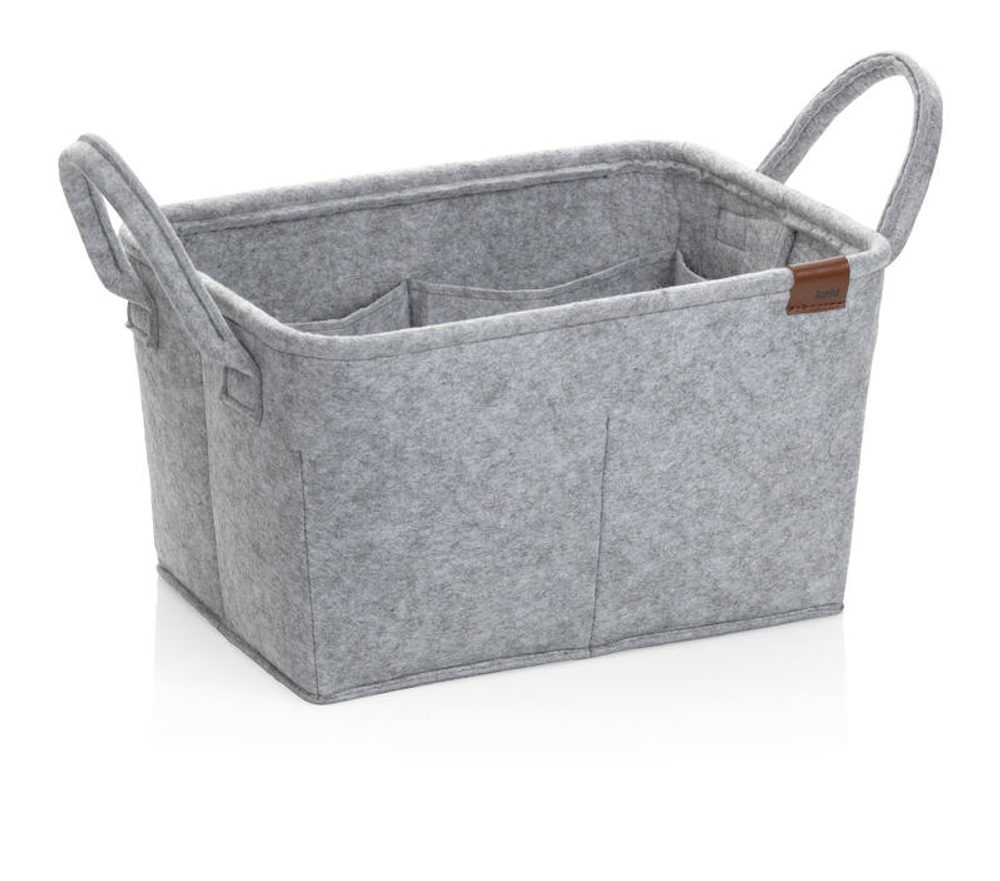 Levně KELA Koš Fay 35x25 cm filc světle šedá KL-24462