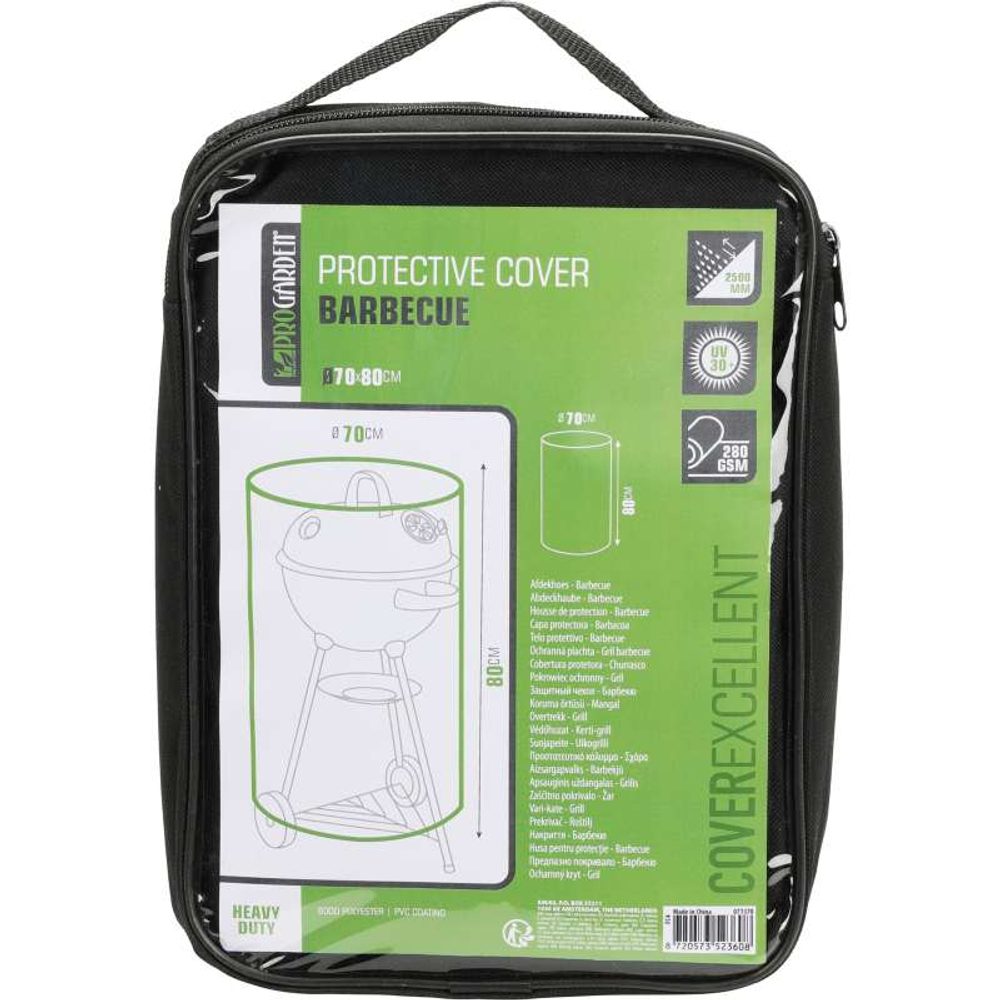 Levně PROGARDEN Ochranný obal na gril černý válec KO-FC4640090