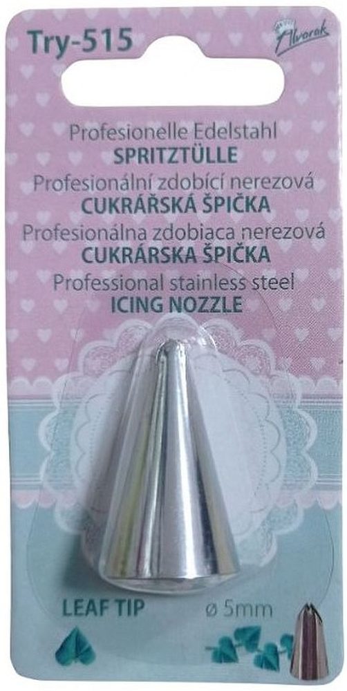 Levně špička d18x30mm LIST TIP d 5mm TRY-515, zdobící, NR