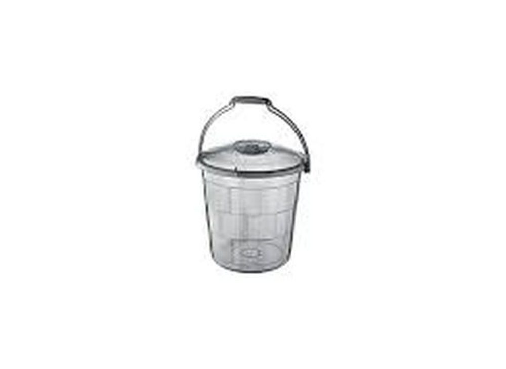 Levně vědro 5l s víkem, transpar.plast