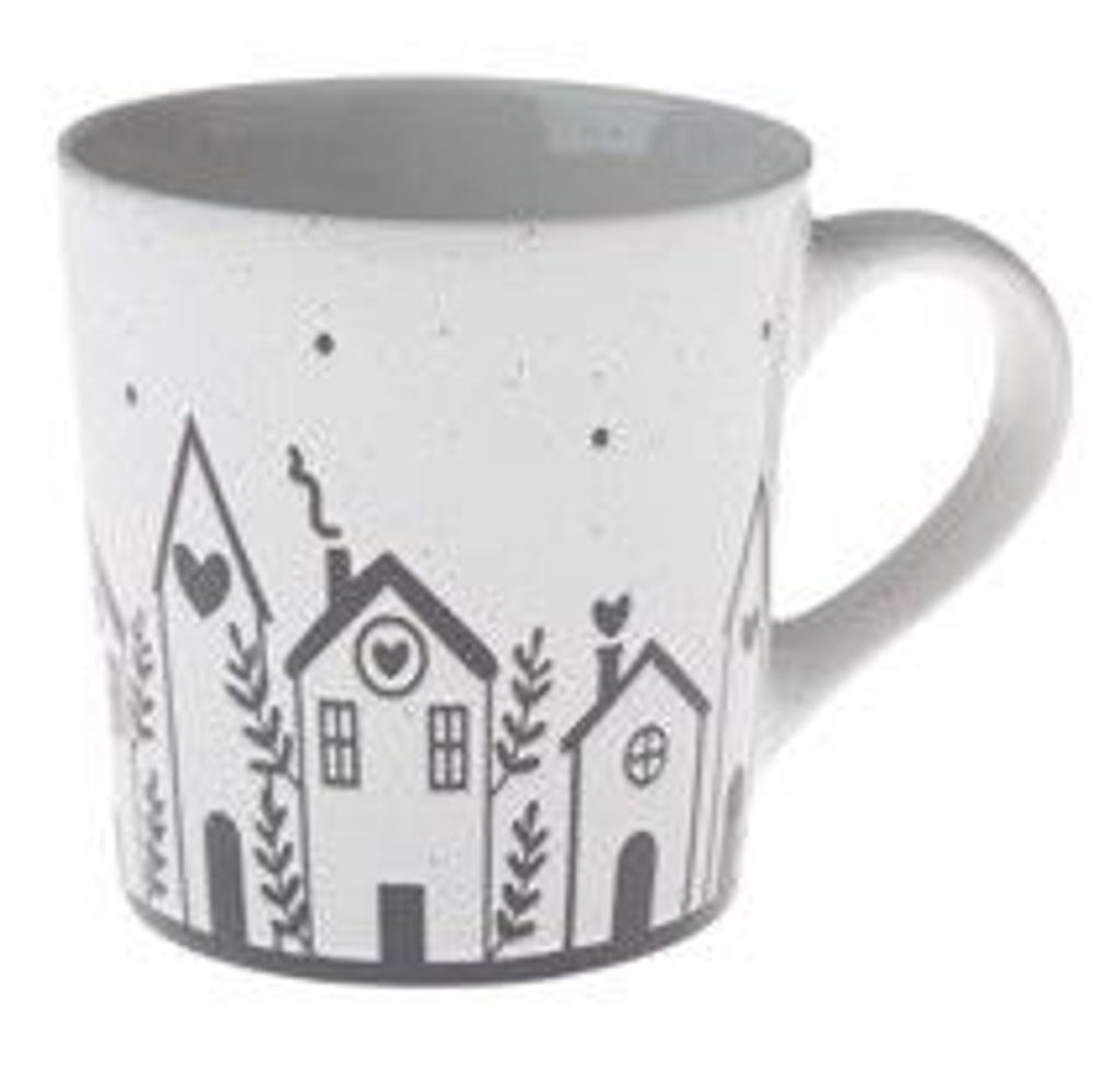 Levně hrnek 470ml-1ks-DOMKY, d10x10,3cm, keramika*duben 2025