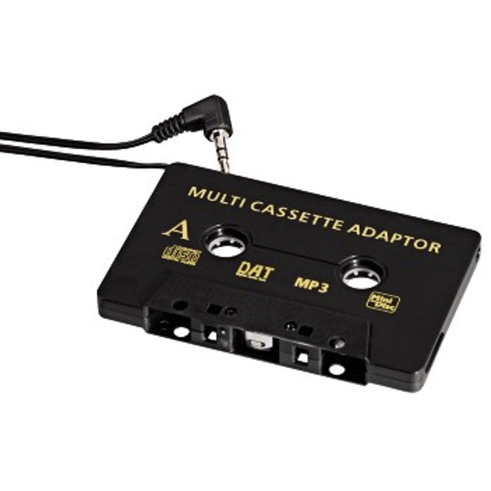 Levně Hama kazetový adaptér do automobilu, pro smartphony, MP3 přehrávače, CD přehrávače, jack 3,5 mm
