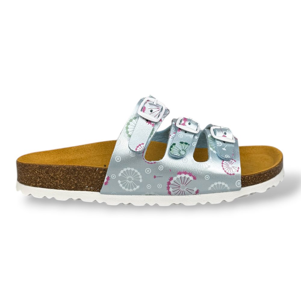 LICO Dívčí pantofle Bioline Flower Kids mint - 34