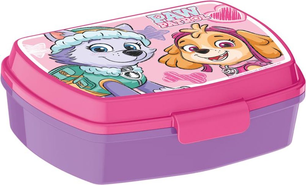 Levně STOR SVAČINOVÝ BOX PAW PATROL 17,1X13,7X5,5CM,PLAST,RŮŽ