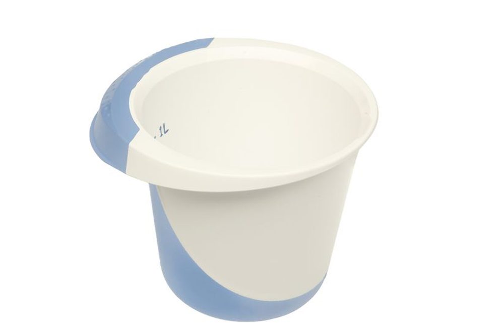 Levně mísa 1,5l šlehací DE LUXE, sever.modrá/bílá, plast