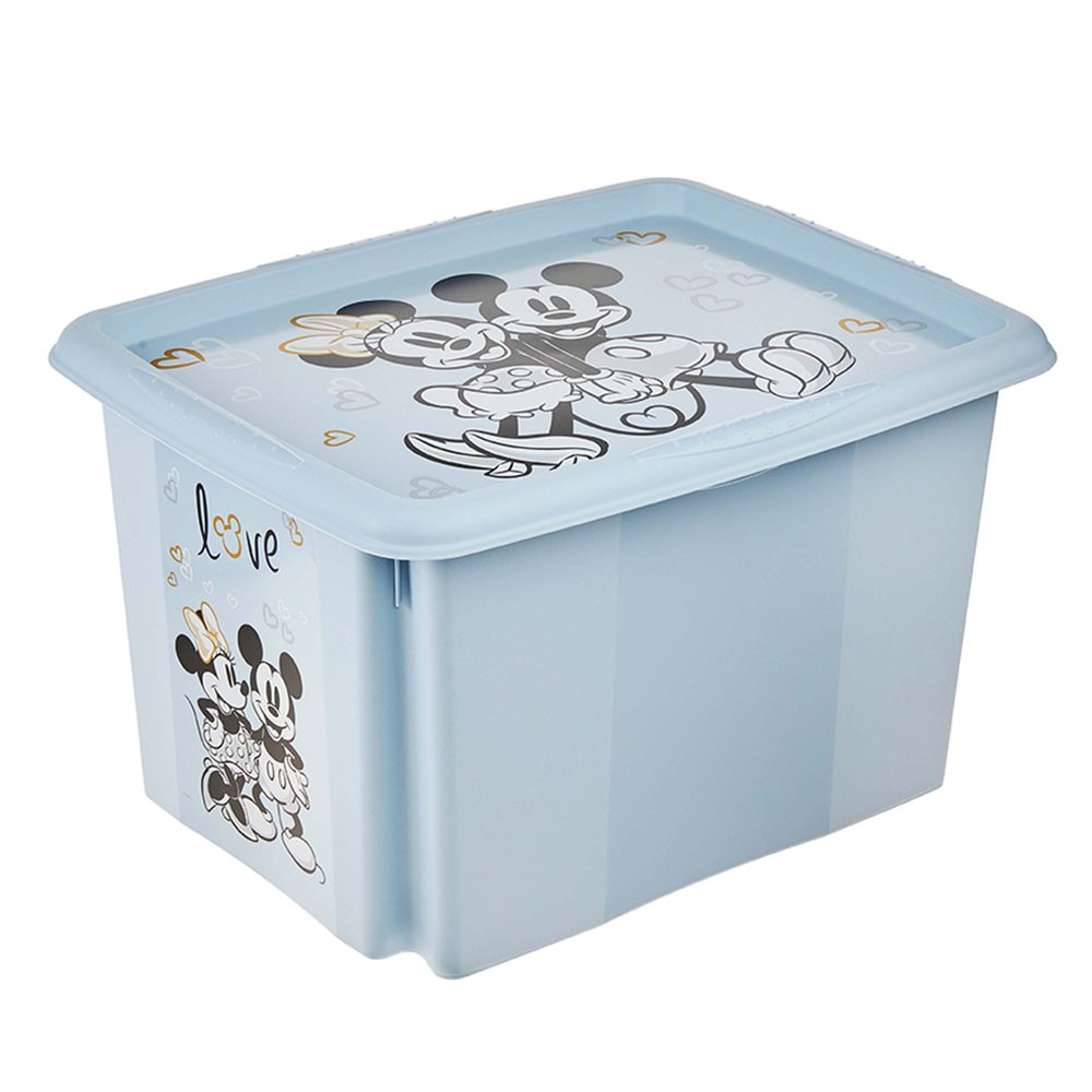 10 BOX ÚLOŽNÝ S VÍKEM MICKEY 30L PLAST