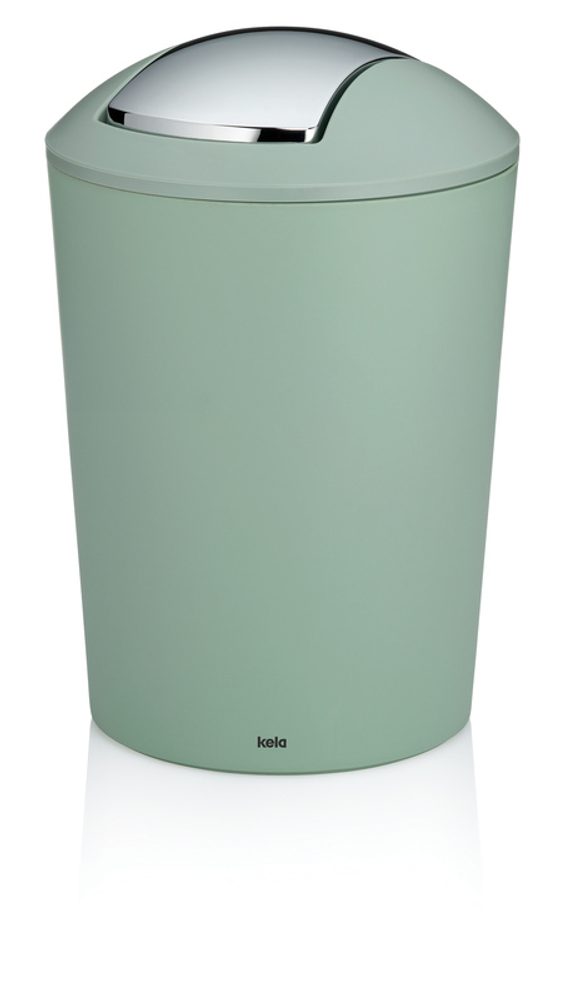 Levně KELA Koš kosmetický s otočným víkem Marta 5 L plast nefrit zelená KL-24555