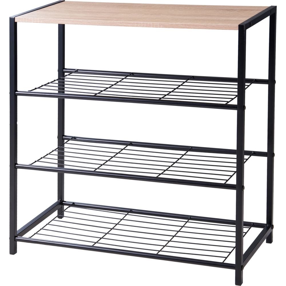 STORAGE SOLUTIONS Botník kovový 3 police 63 x 30 x 63 cm KO-BA3000040